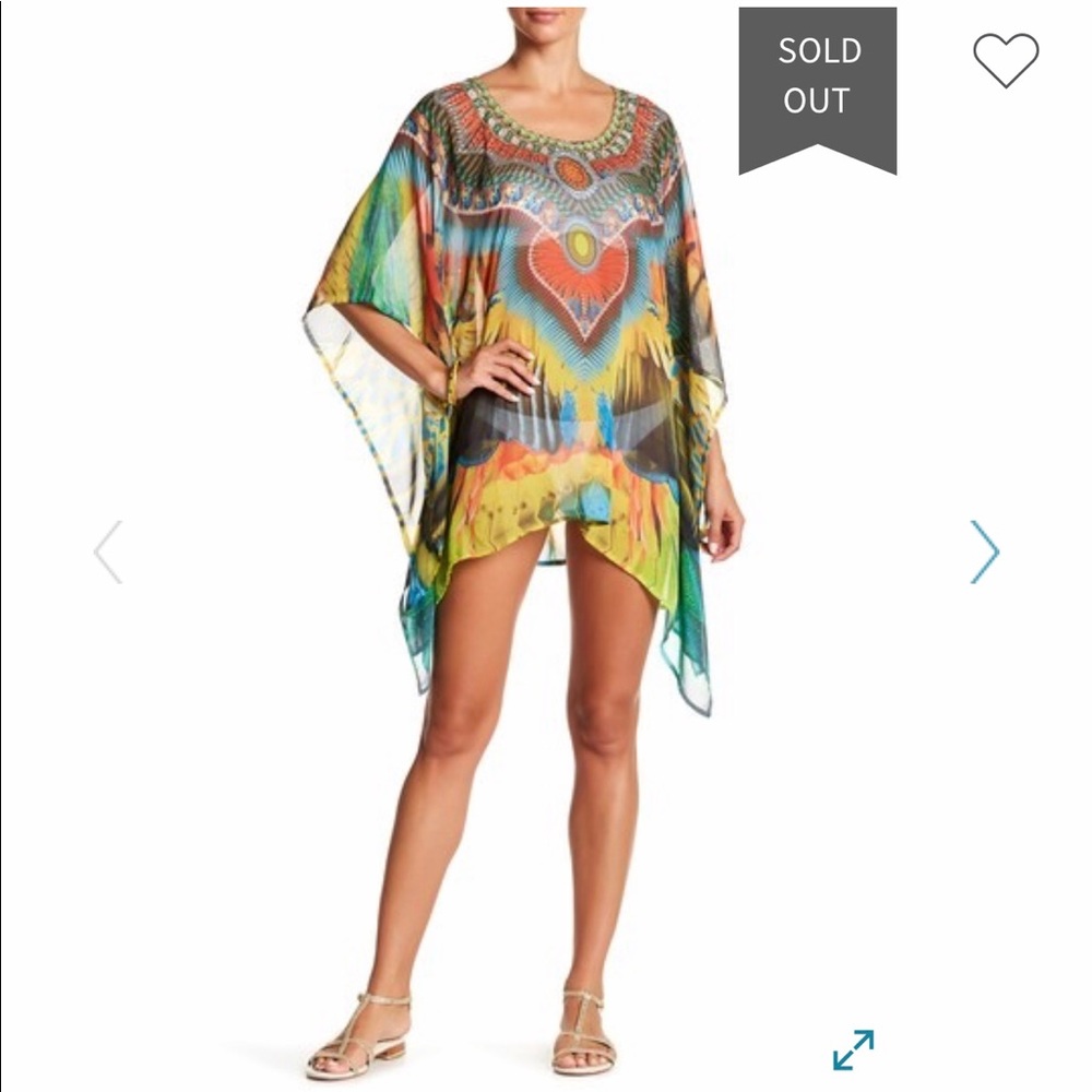 NWTLa Moda Embellished Cover-Up Caftan